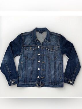 Polo Ralph Lauren Girls Medium 12/14 Dark Wash Denim Jacket Button Front